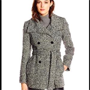 Calvin Klein Tweed Pea Coat